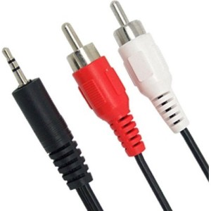 GBC 14.1560.10 - Καλώδιο Ήχου Stereo Jack 3.5mm Αρσενικό Σε 2 RCA Αρσενικά 1.2m Καλώδια Onetrade